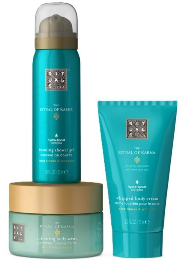 Rituals The Ritual Of Karma 70ml Body Cream + 50ml Shower Gel + 125g Body Scrub Gift Set