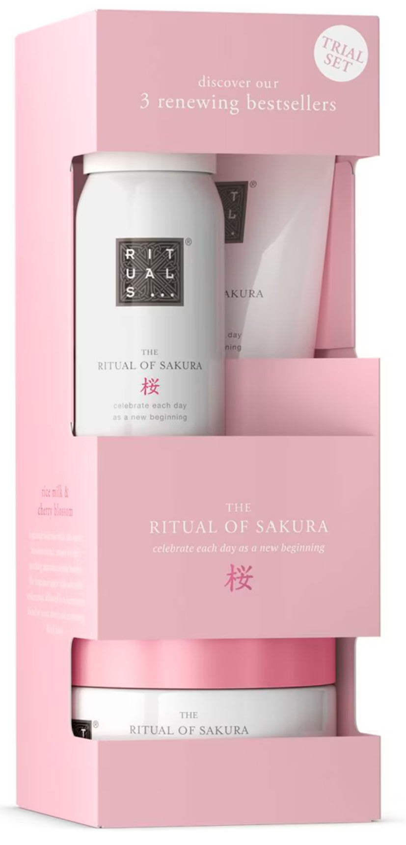 Rituals The Ritual Of Sakura 125g Body Scrub + 50ml Shower Gel + 70ml Body Cream Gift Set