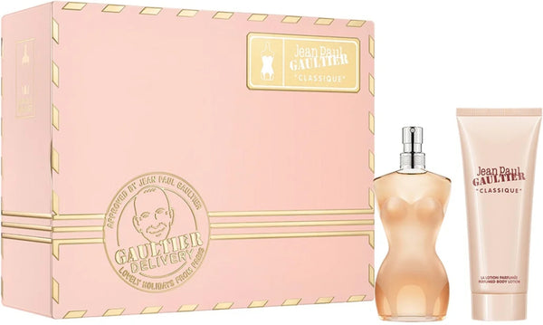 Jean Paul Gaultier Classique Gift Set 100ml EDT Spray + 75ml Body Lotion