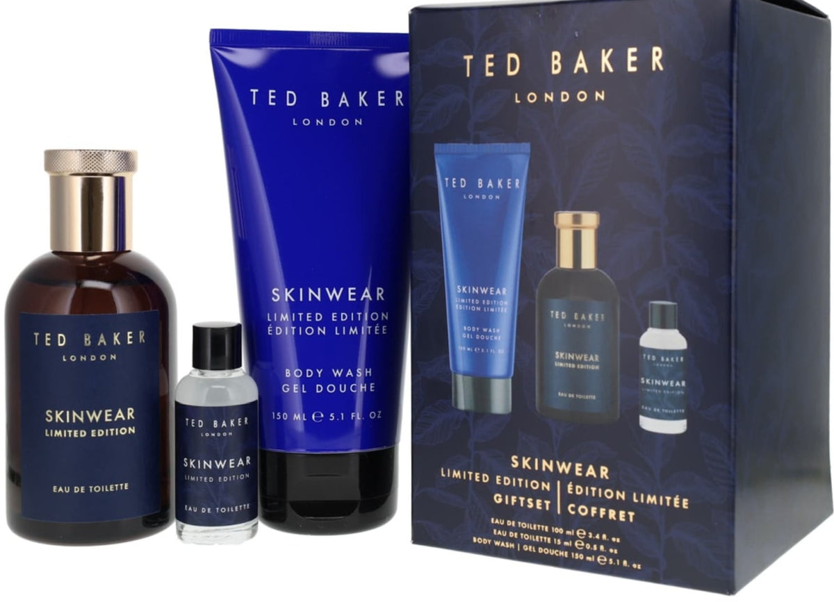 Ted Baker Skinwear Limited Edition Gift Set: 100ml EDT Spray + 15ml EDT Spray + 150ml Body Wash