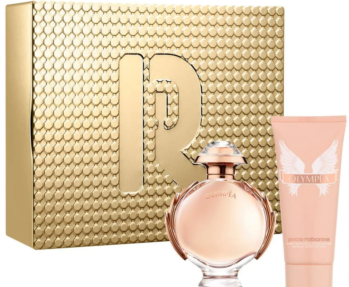 Paco Rabanne Olympea 80ml EDP Spray + 100ml Body Lotion Gift Set