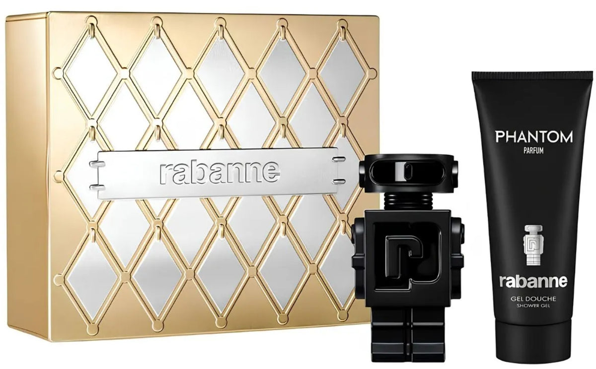 Paco Rabanne Phantom 50ml Parfum Spray + 100ml Shower Gel Gift Set