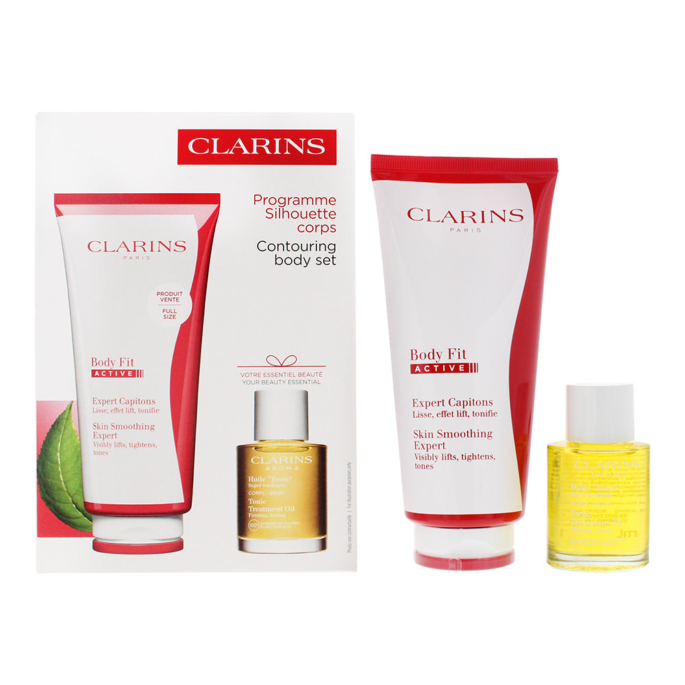Clarins Body Fit Gift Set Body Fit Active Cream 200ml + Tonic Treatment Oil 30ml