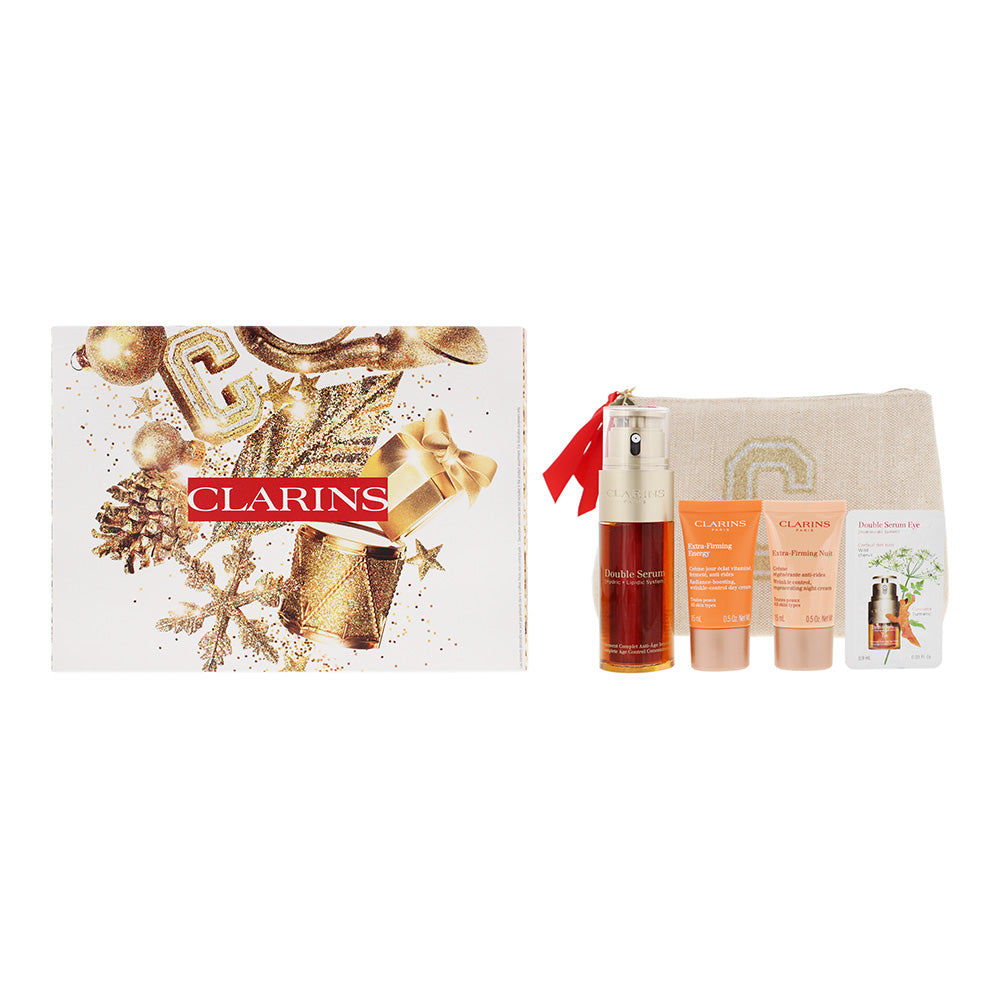 Clarins Double Serum Gift Set Double Serum 50ml + Day Cream 15ml + Night Cream 15ml