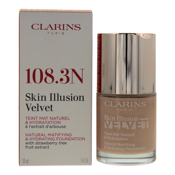 Clarins Skin Illusion Velvet Foundation 30ml - 108.3N Organza