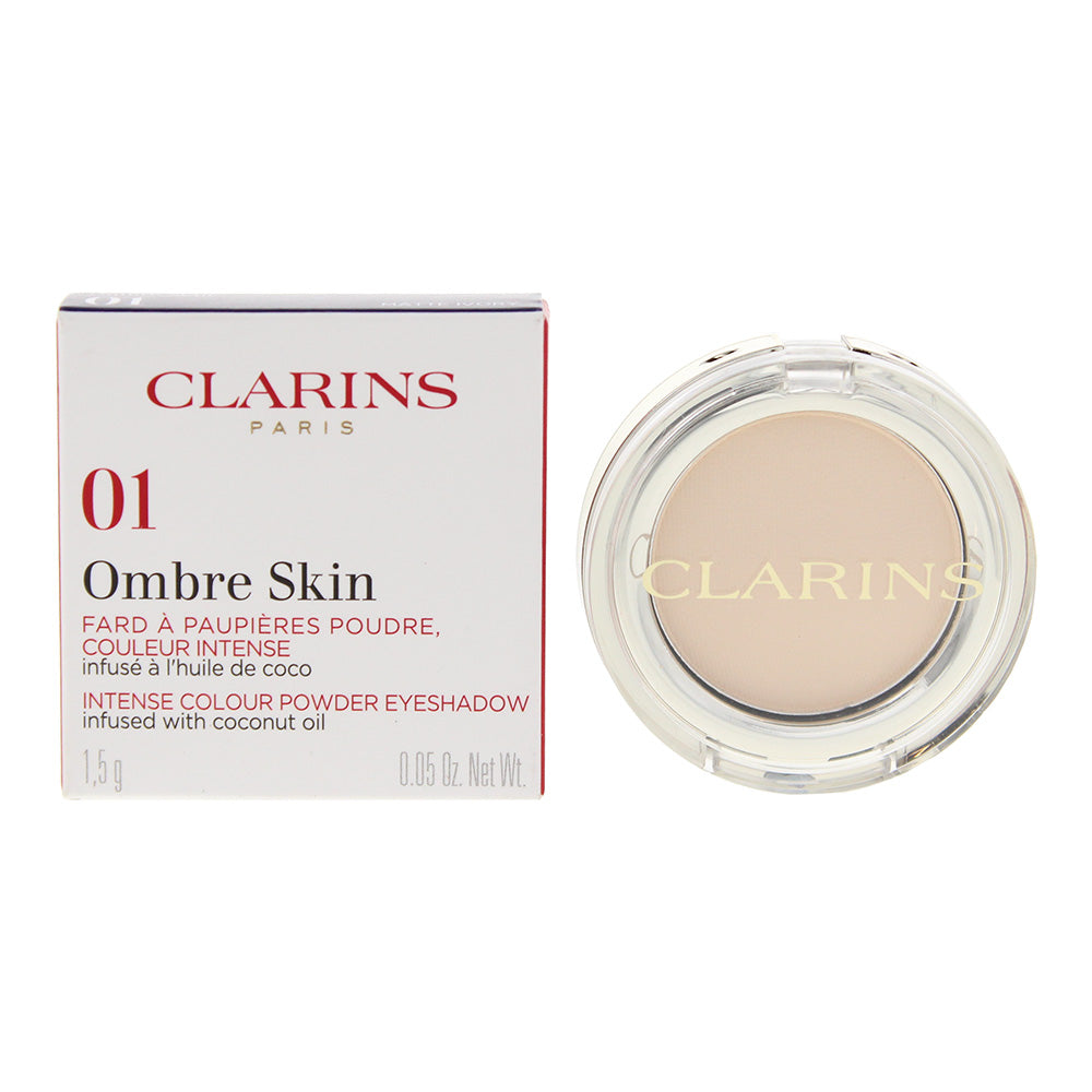Clarins Ombre Skin Eyeshadow 1.5g - 01 Matte Ivory