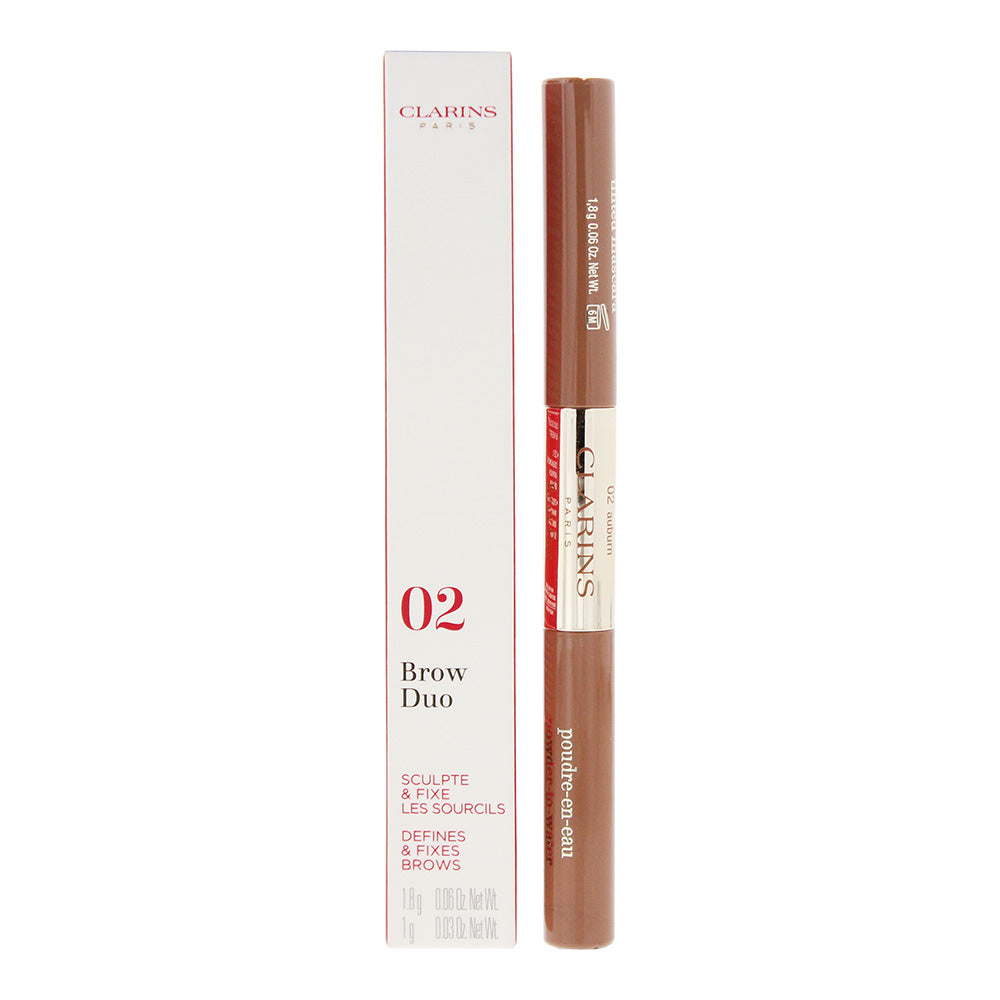 Clarins Brow Duo Defines & Fixes Brow Pencil 2.8g - 02 Auburn