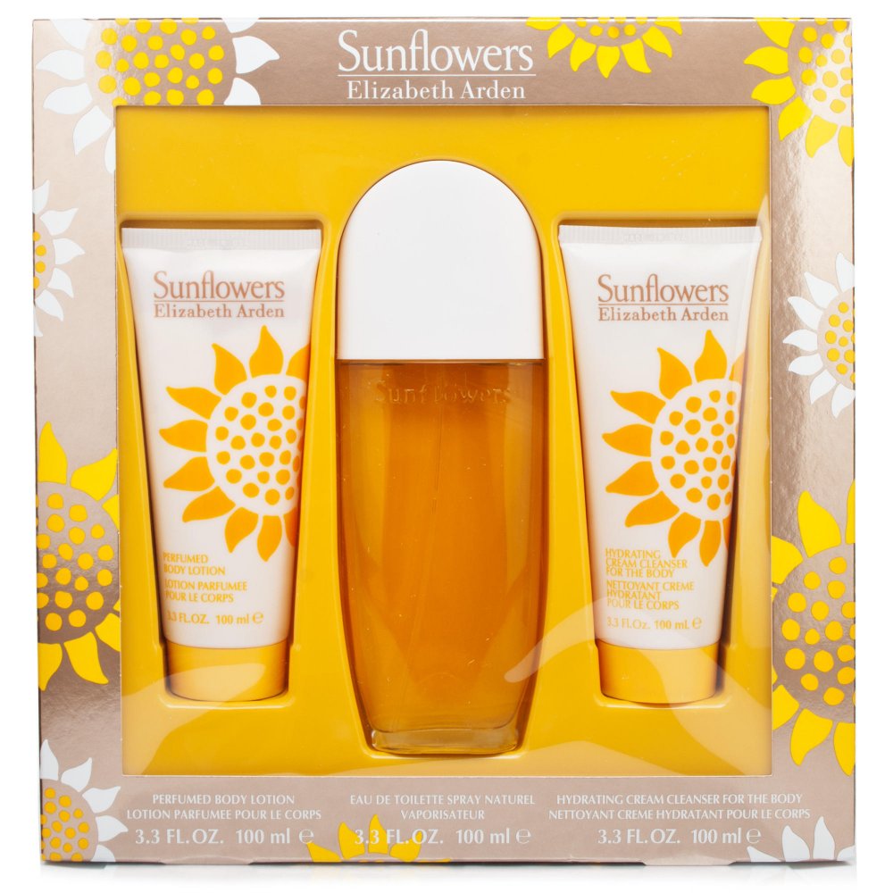 Elizabeth Arden Elizabeth Arden Sunflowers Gift Set 100ml EDT Spray + 100ml Body Lotion + 100ml Body Cream - Health & Beauty > Personal Care > Cosmetics > Bath & Body Gift Sets