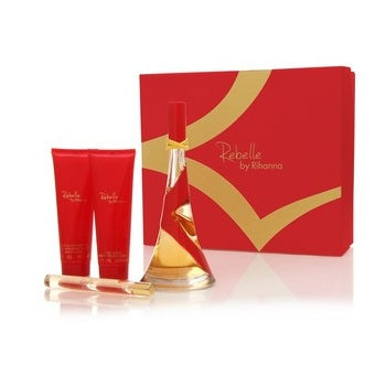 Rihanna Rihanna Rebelle Gift Set 100ml EDP + 90ml Body Lotion + 90ml Shower Gel + 10ml EDP - Health & Beauty > Personal Care > Cosmetics > Bath & Body Gift Sets