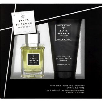 David Beckham David Beckham Instinct Men Gift Set 30ml EDT Spray + Hair & Body Wash 150ml - Health & Beauty > Personal Care > Cosmetics > Bath & Body Gift Sets