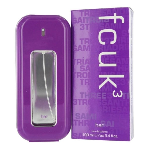 FCUK Fcuk 3 Her 100ml EDT Spray - Health & Beauty > Personal Care > Cosmetics > Perfumes & Colognes > Eaux De Toilette EDT