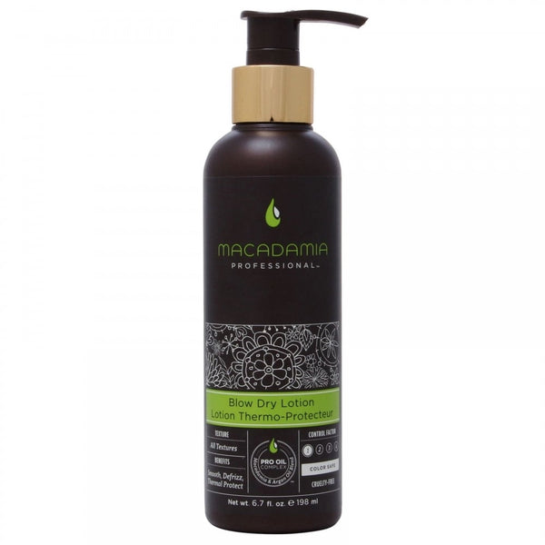 Macadamia Macadamia Natural Oil Blow Dry Lotion Thermo Protecteur 198ml - Health & Beauty > Personal Care > Hair Care > Hair Styling Products