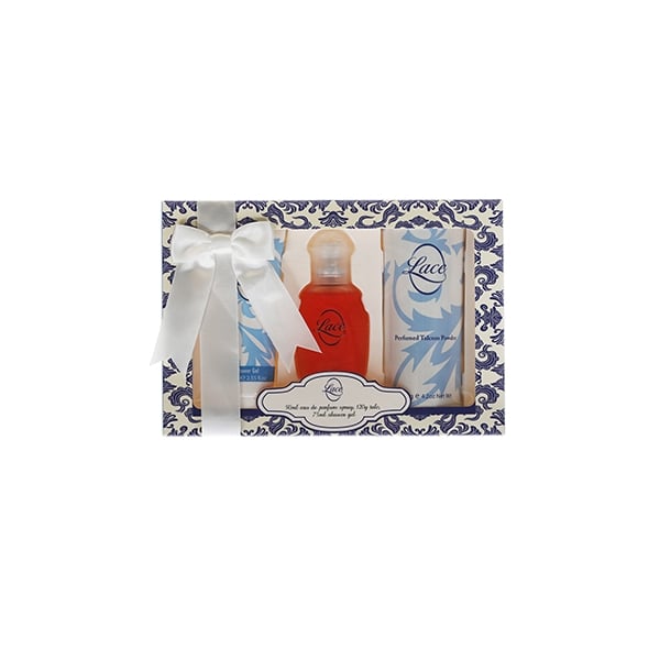 Taylor of London Taylor Of London Lace Gift Set 100ml EDT + 200ml Body Wash + 200ml Body Lotion - Health & Beauty > Personal Care > Cosmetics > Bath & Body Gift Sets
