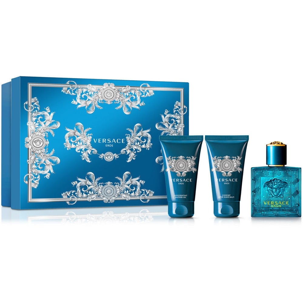 Versace Versace Eros Gift Set 50ml EDT + 50ml Aftershave Balm + 50ml Shower Gel - Health & Beauty > Personal Care > Cosmetics > Bath & Body Gift Sets