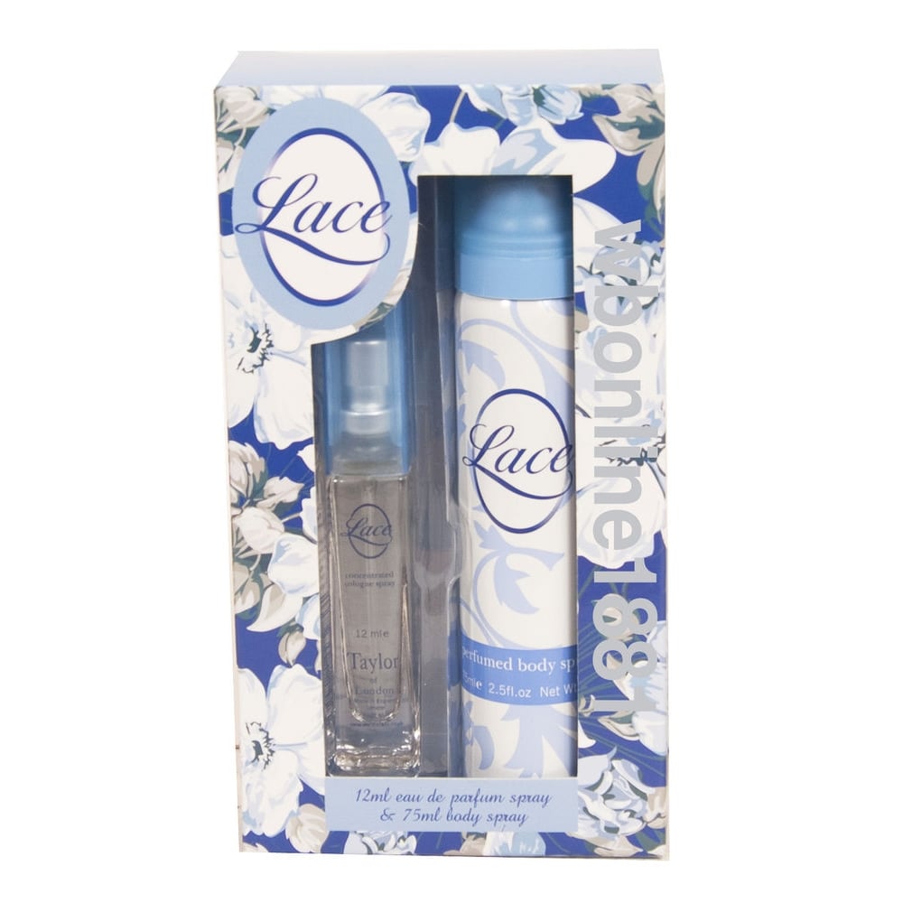 Taylor of London Taylor Of London Lace Gift Set 12Ml EDT + 75ml Body Spray - Health & Beauty > Personal Care > Cosmetics > Bath & Body Gift Sets