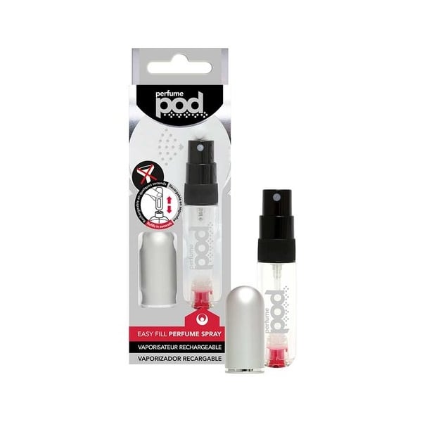 Perfume Pod Perfume Pod Atomiser 5ml - Silver - Health & Beauty > Personal Care > Cosmetics > Cosmetic Tools > Makeup Tools > Refillable Makeup Palettes & Cases