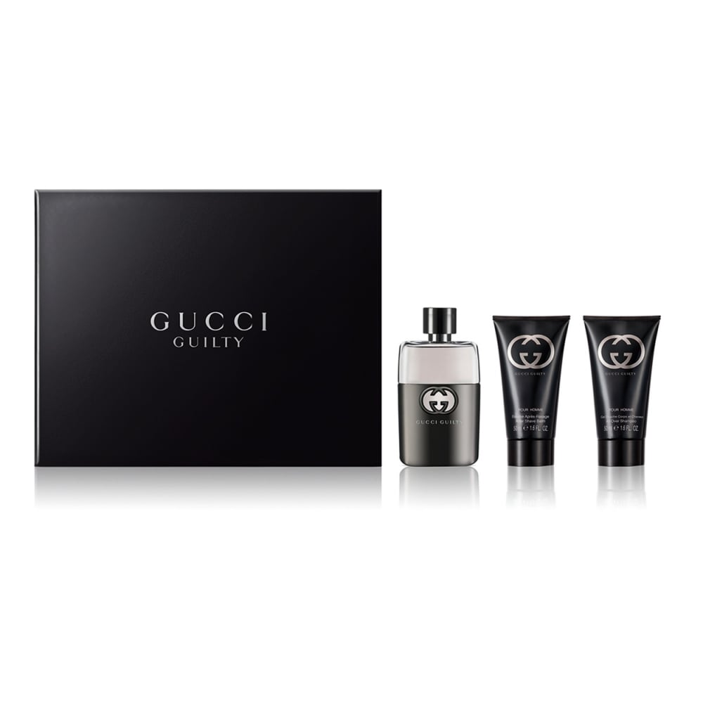 Gucci Gucci Guilty Pour Homme Gift Set - 50ml EDT + 50ml Aftershave Balm + 50ml Shower Gel - Health & Beauty > Personal Care > Cosmetics > Bath & Body Gift Sets