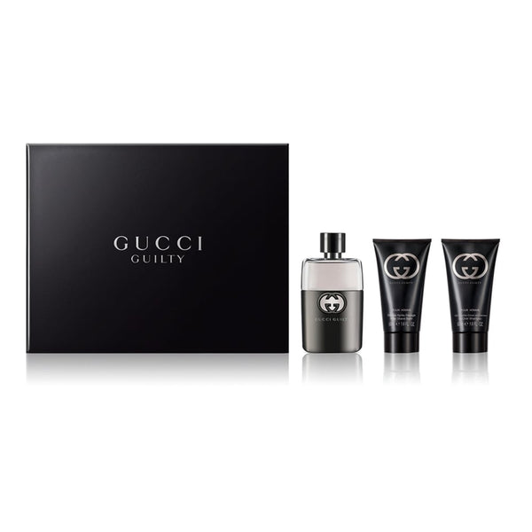 Gucci Gucci Guilty Pour Homme Gift Set - 50ml EDT + 50ml Aftershave Balm + 50ml Shower Gel - Health & Beauty > Personal Care > Cosmetics > Bath & Body Gift Sets