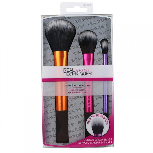 Real Techniques Real Techniques Duo-Fiber Collection Gift Set 3 X Brushes - Health & Beauty > Personal Care > Cosmetics Brush