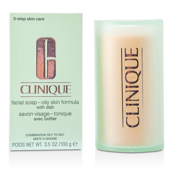 Clinique Clinique Facial Soap Oily Skin Formula With Dish 100G Comb. Oily - Health & Beauty > Personal Care > Cosmetics > Bath & Body > Bar Soap
