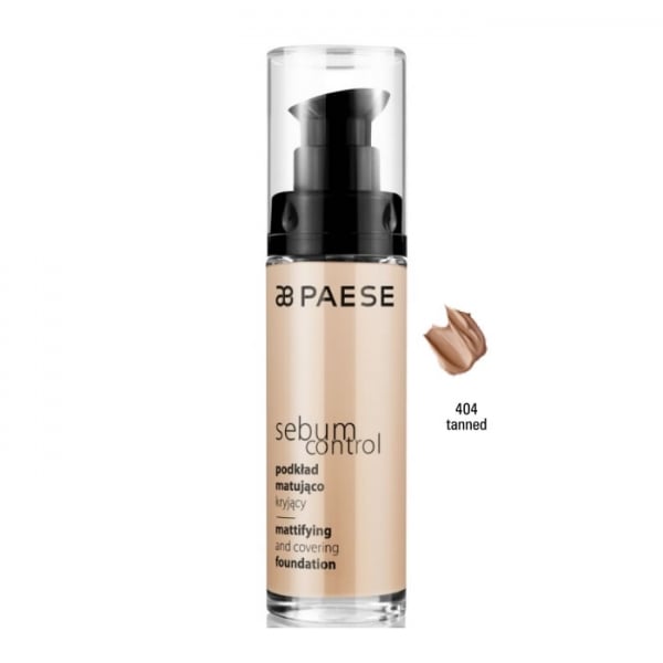 Paese Sebum Control Mattifying And Covering Foundation - 404 Tanned