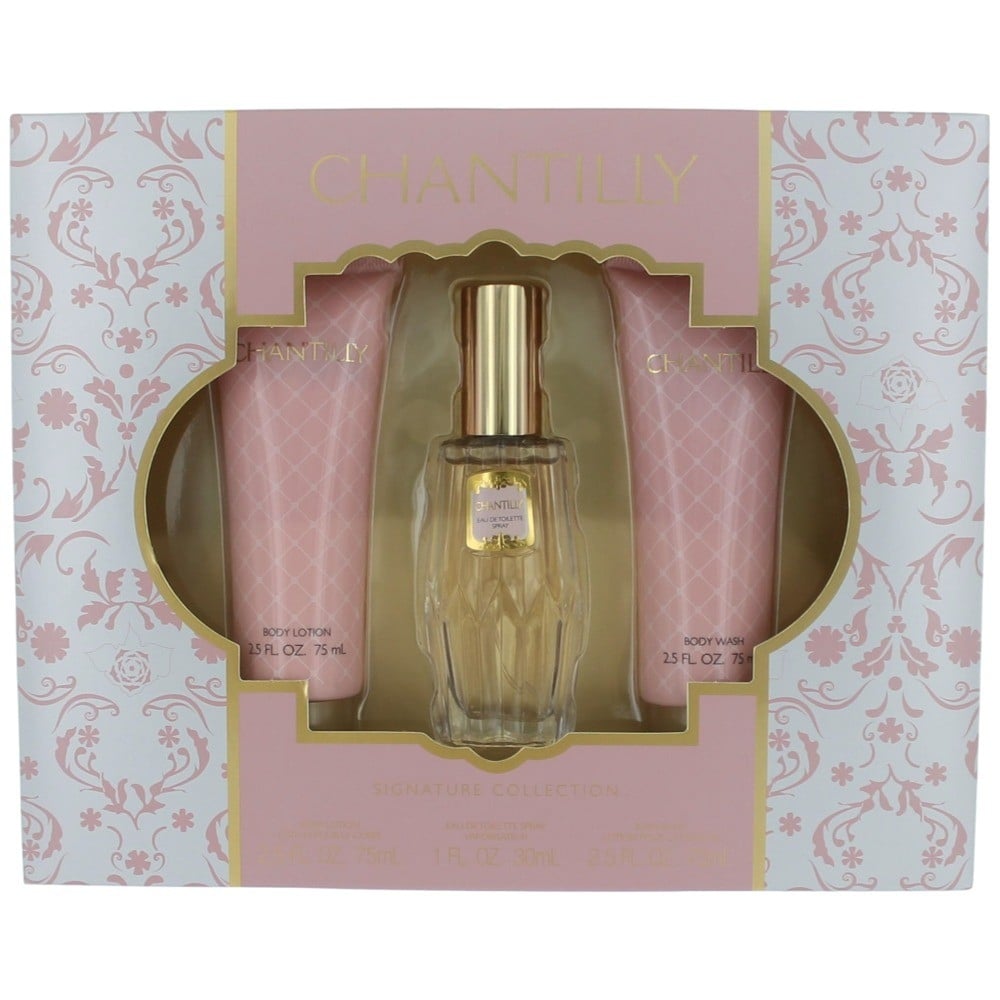 Dana Chantilly Gift Set 30ml EDT Spray + 75ml Body Lotion + 75ml Body Wash