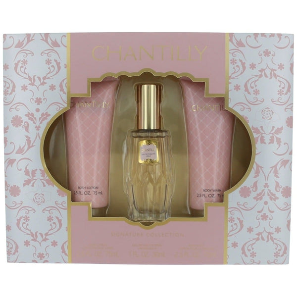 Dana Chantilly Gift Set 30ml EDT Spray + 75ml Body Lotion + 75ml Body Wash
