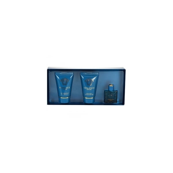 Versace Eros Gift Set 5Ml EDT + 25ml Shower Gel + 25ml Aftershave Balm