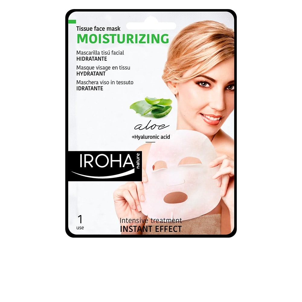 Iroha Nature Moisturizing Tissue Face Mask - Aloe Vera 1 Unit