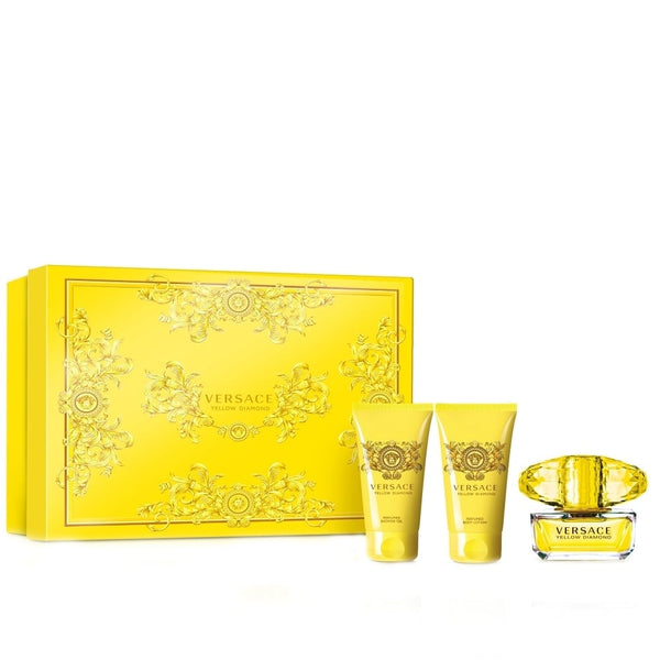 Versace Versace Yellow Diamond 50ml EDT Spray + 50ml Shower Gel + 50ml Body Lotion - Health & Beauty > Personal Care > Cosmetics > Perfumes & Colognes EDT