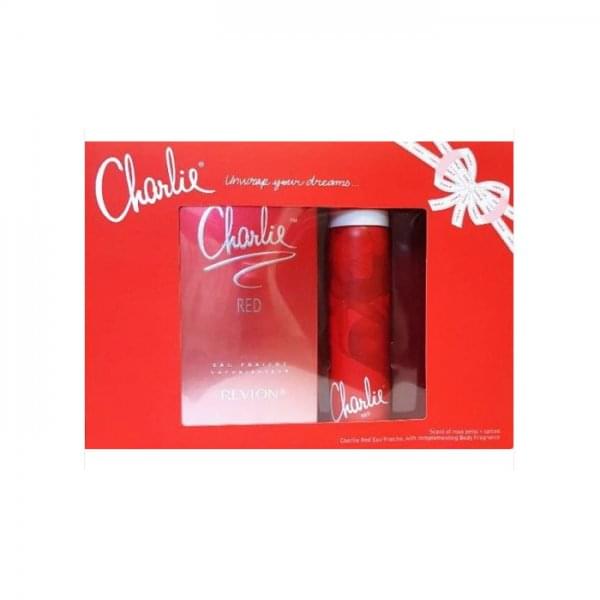 Revlon Revlon Charlie Red Eau Fraiche Gift Set 100ml EDT + 75Ml Body Spray -