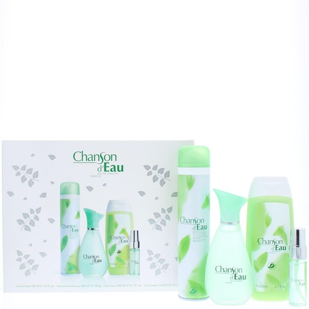 Coty Coty Chanson D'Eau Gift Set 100ml EDT + 15ml EDT + 200ml Shower Gel + 200ml Deodorant Body -