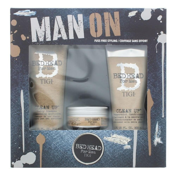 Tigi Tigi Bed Head For Men Man On Gift Set 250 Shampoo + 200ml Conditioner + 85G Workable Wax -