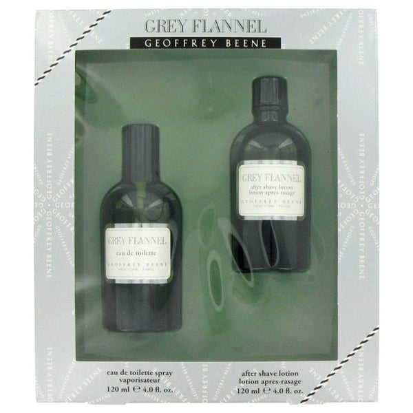 Geoffrey Beene Geoffrey Beene Grey Flannel Gift Set 120ml EDT Spray + 120ml Aftershave Lotion -