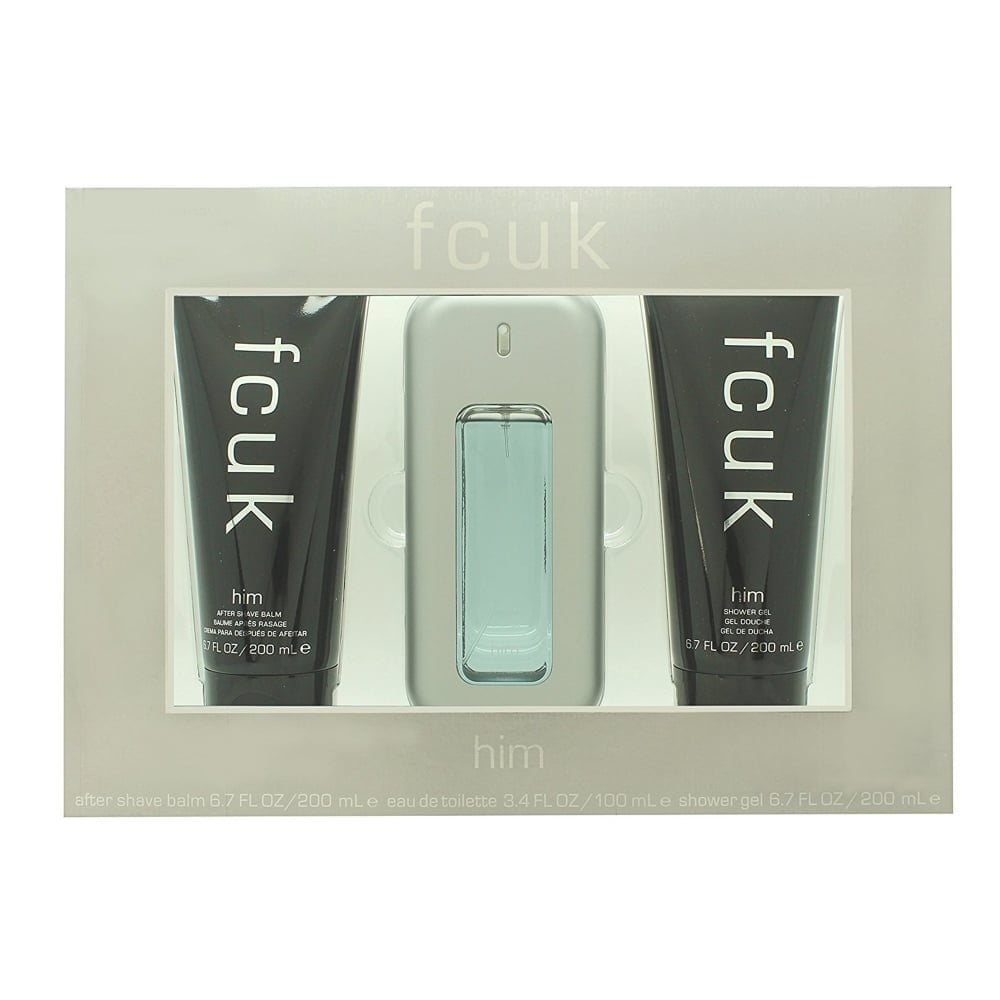 FCUK FCUK Gift Set Gift Set 100ml EDT + 200ml Aftershave Balm + 200ml Shower Gel -