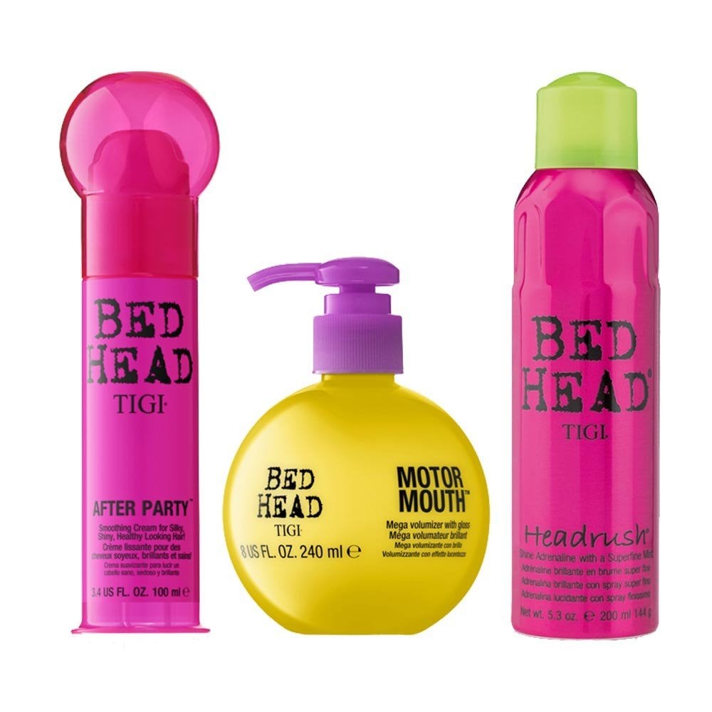 Tigi Tigi After Party Cream 100ml & Motormouth Volumizer 240ml & Head -