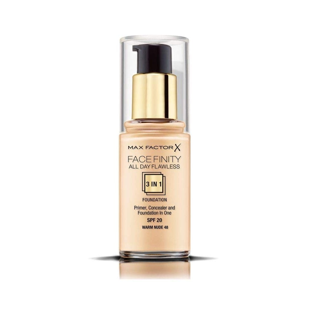 MAX FACTOR Max Factor Facefinity All Day Flawless 3 In 1 Foundation SPF20 30ml - (Warm Nude 48) -