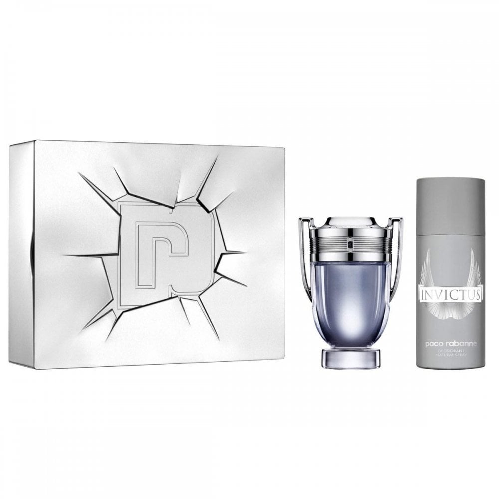 Paco Rabanne Paco Rabanne Invictus Gift Set 100ml EDT Spray + 150ml Deodorant -
