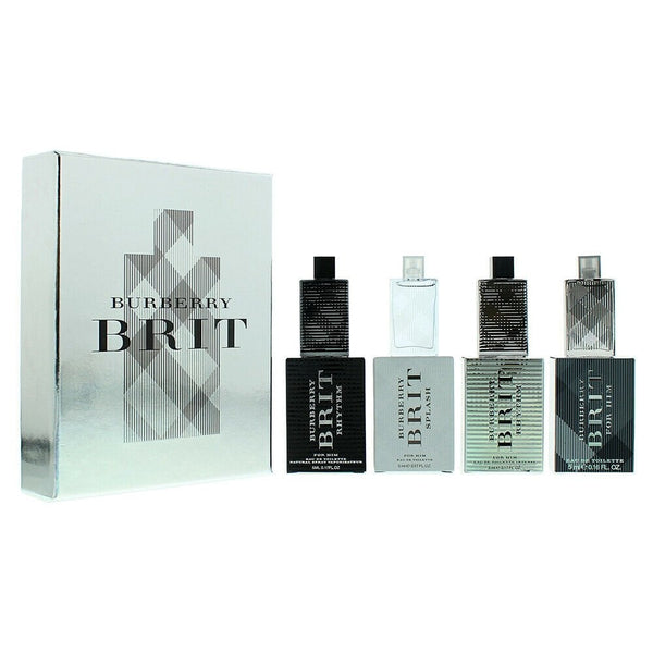 Burberry Burberry Brit For Men Mini Set 4X5ml - Brit EDT 5ml- Brit Rhythm 5ml EDT Spray - -