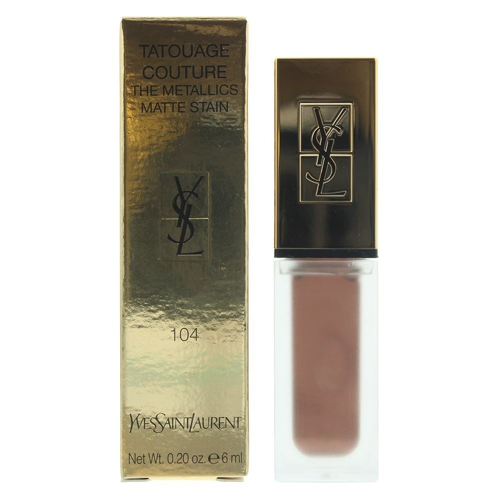 Yves Saint Laurent Ysl Tatouage Couture The Metallics Matte Stain 6ml - 104 Rose Gold Riot - Health & Beauty > Personal Care > Cosmetics > Makeup > Lip Makeup > Lipsticks Lip Stain