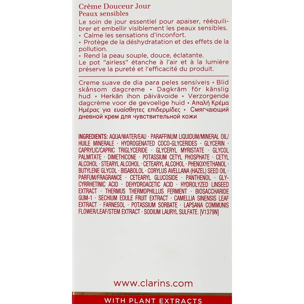 Clarins Clarins Gentle Day Cream (Sensitive Skin) 50ml: - Health & Beauty > Personal Care > Cosmetics > Skin Care > Face Moisturizers