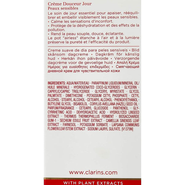 Clarins Clarins Gentle Day Cream (Sensitive Skin) 50ml: - Health & Beauty > Personal Care > Cosmetics > Skin Care > Face Moisturizers