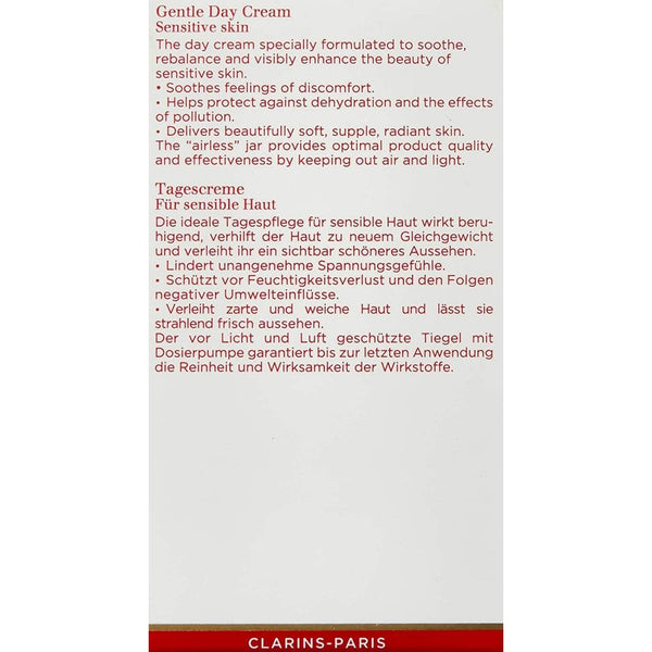 Clarins Clarins Gentle Day Cream (Sensitive Skin) 50ml: - Health & Beauty > Personal Care > Cosmetics > Skin Care > Face Moisturizers