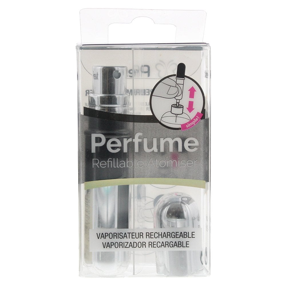Pressit Pressit Silver Refillable Perfume Spray Bottle -