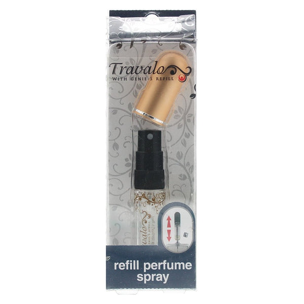 Travalo Travalo Pure Essentials Gold Refillable Perfume Spray Bottle 5ml -