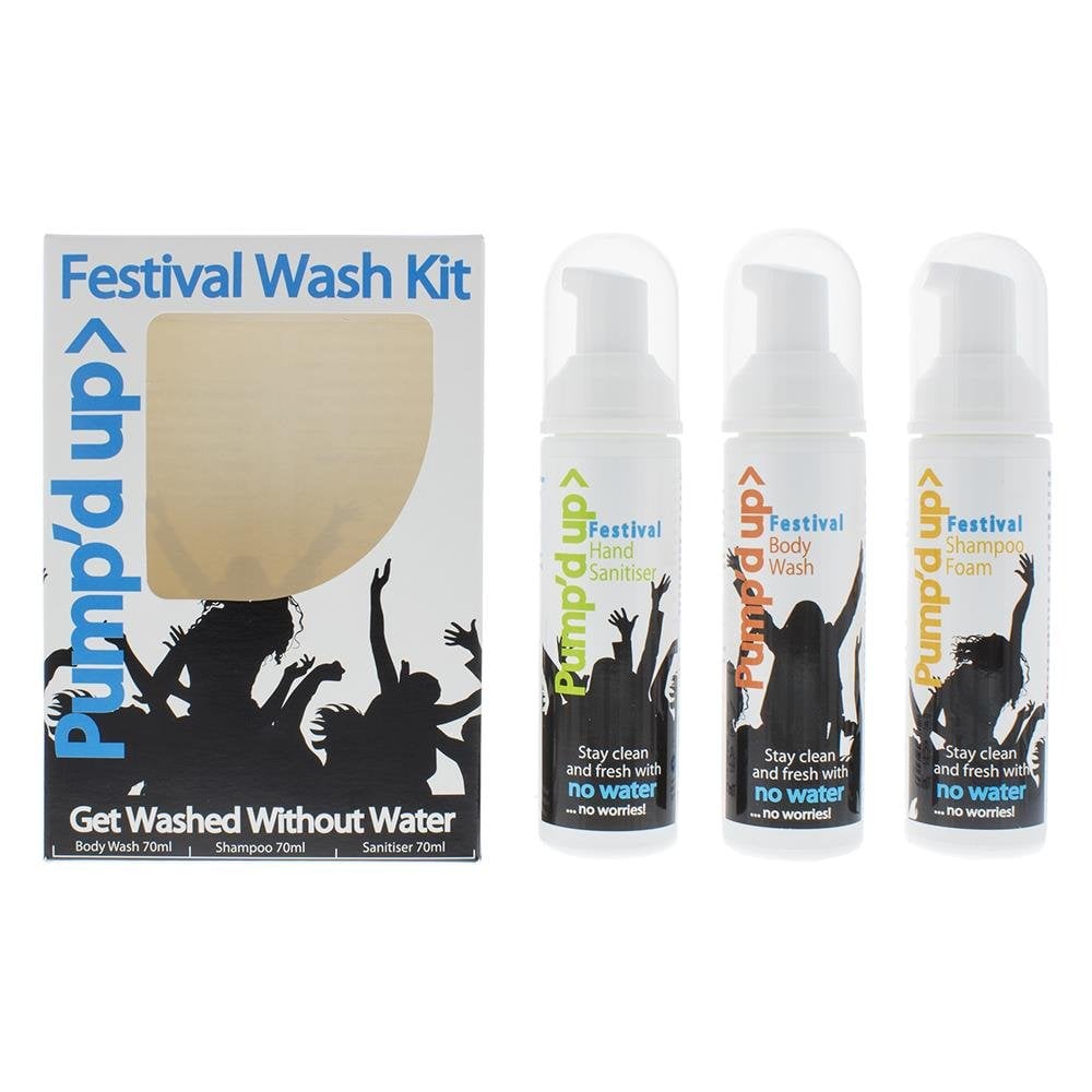 Pump'd Up Pump'D Up Festival Wash Kit Shampoo Body Wash X 3 - Health & Beauty > Personal Care > Cosmetics > Bath & Body > Body Wash Shampoo