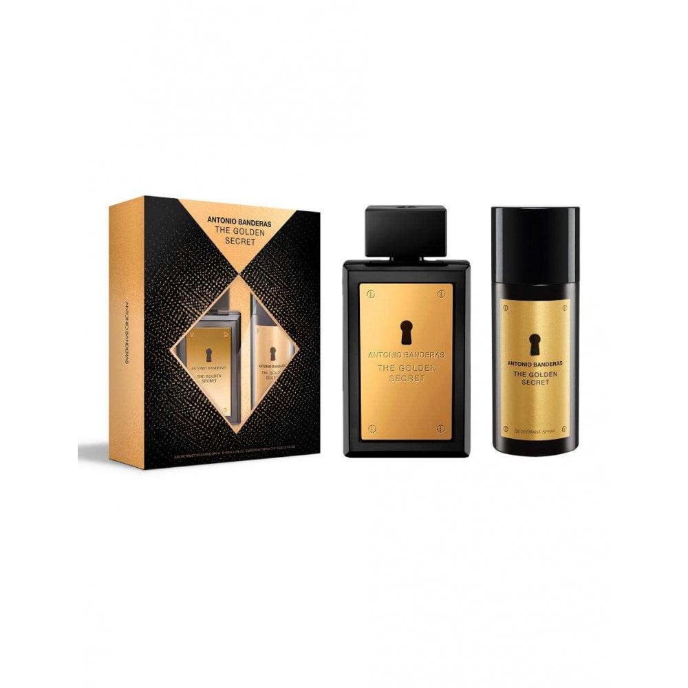 Antonio Banderas Antonio Banderas Golden Secret Gift Set 50ml EDT Spray + 100ml Aftershave Balm -