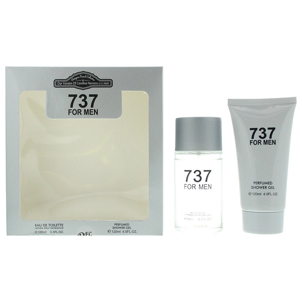 Designer French Designer French Collection 737 For Men Gift Set 100ml EDT Spray + 120ml Shower Gel -