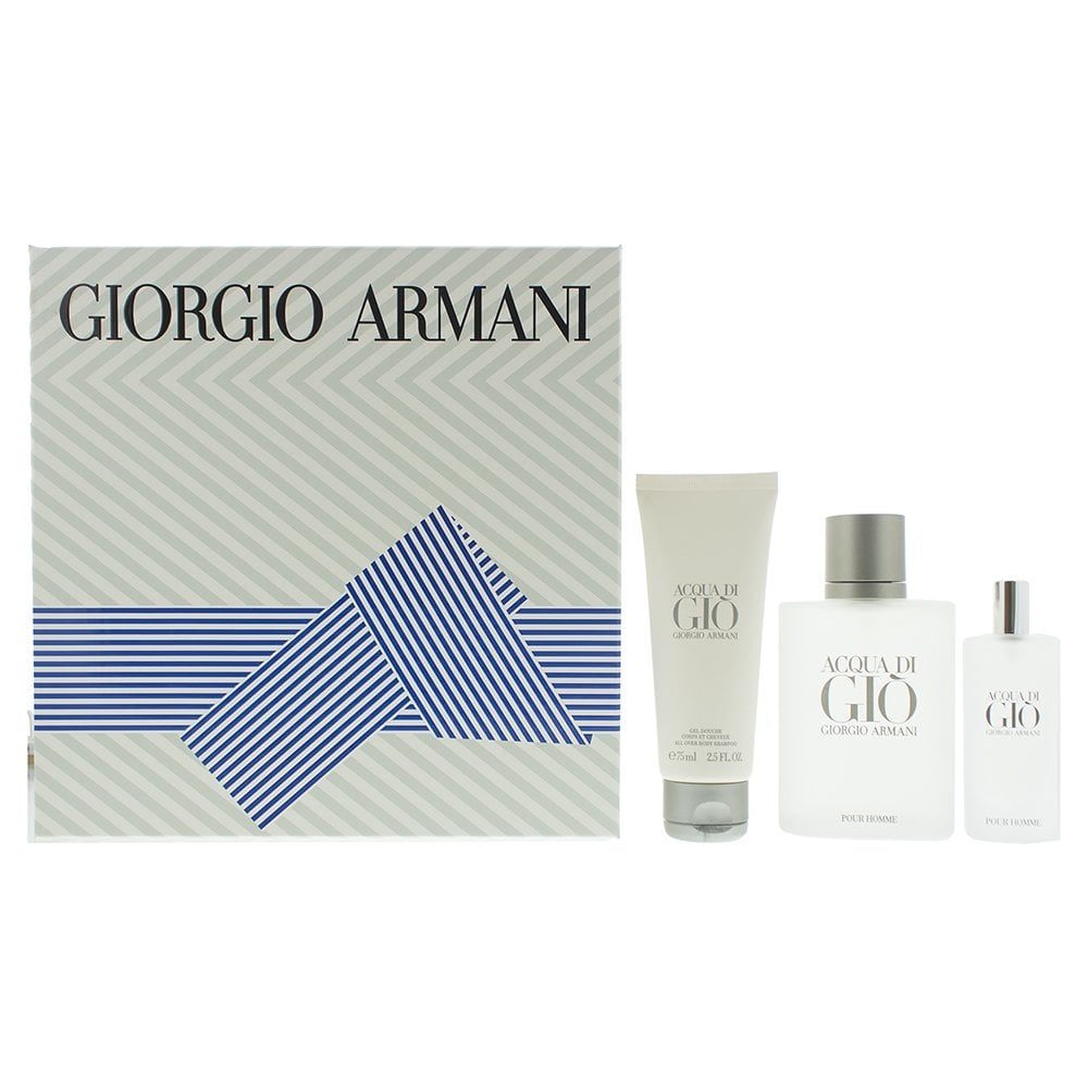Giorgio Armani Giorgio Armani Acqua Di Gio Pour Homme Gift Set 50ml EDT + 15ml EDT + Body Shampoo 75ml - Health & Beauty > Personal Care > Cosmetics > Perfumes & Colognes > Eaux de Parfum EDT