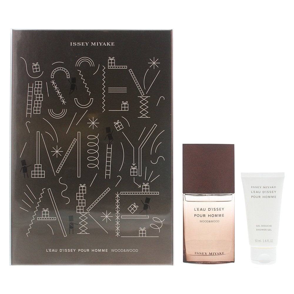 Issey Miyake Issey Miyake L'Eau D'Issey Pour Homme Wood & Wood Gift Set 50ml EDP Spray + 50ml Shower Gel -